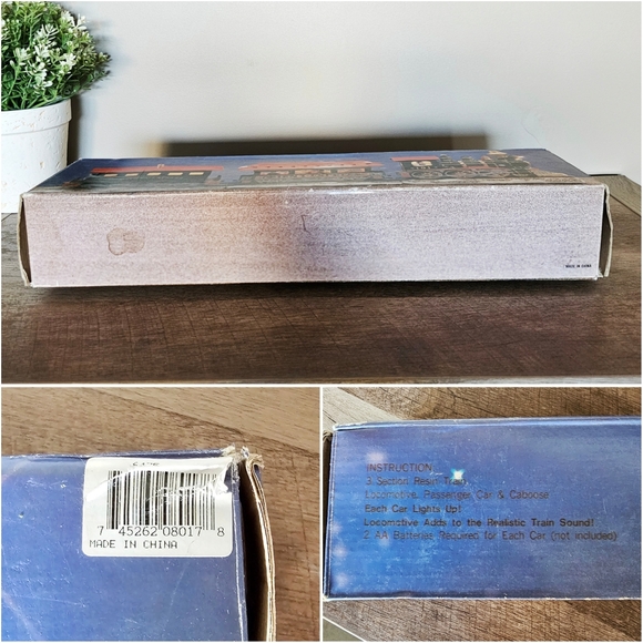 Rare Vintage Orient Express Lights Up 3 Section Resin Train Locomotive Caboose - Picture 16 of 17